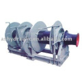 Hydraulic double drum mooring winch